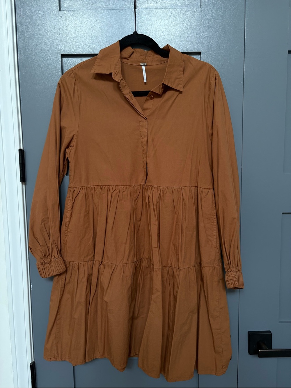 YFB Long Sleeve Brown Dress